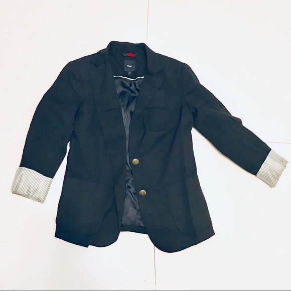 GAP Jackets & Blazers - GAP Navy Classic Cuffed Women's Blazer GAP Jackets & Blazers - GAP Navy Classic Cuffed Women's Blazer